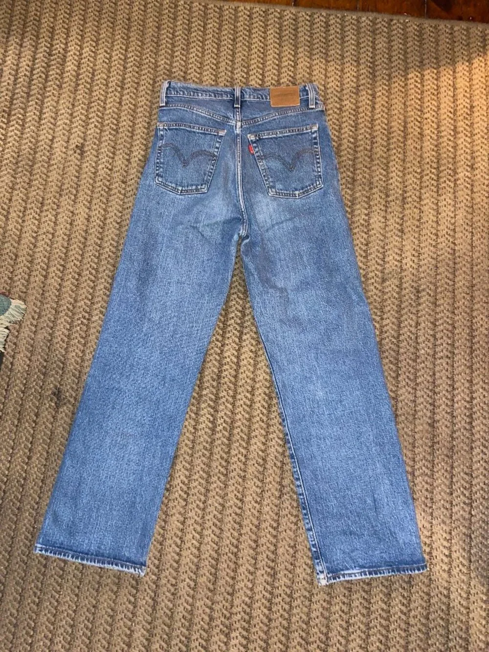 Levi's premium ribcage straight-leg denim